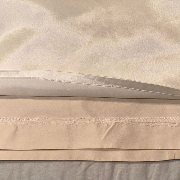 J. Crew 4 Emma Faille Cream Ivory 💯 Silk Formal Sleeveless Dress - Picture 14 of 16